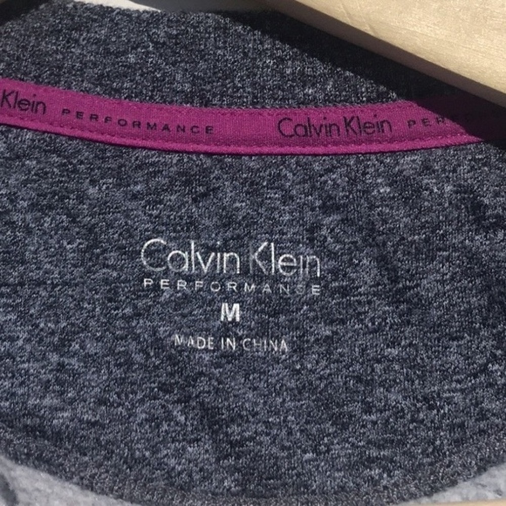 #5. Calvin Klein Performance Gray Pullover Sweatshirt - Picture 4 of 10
